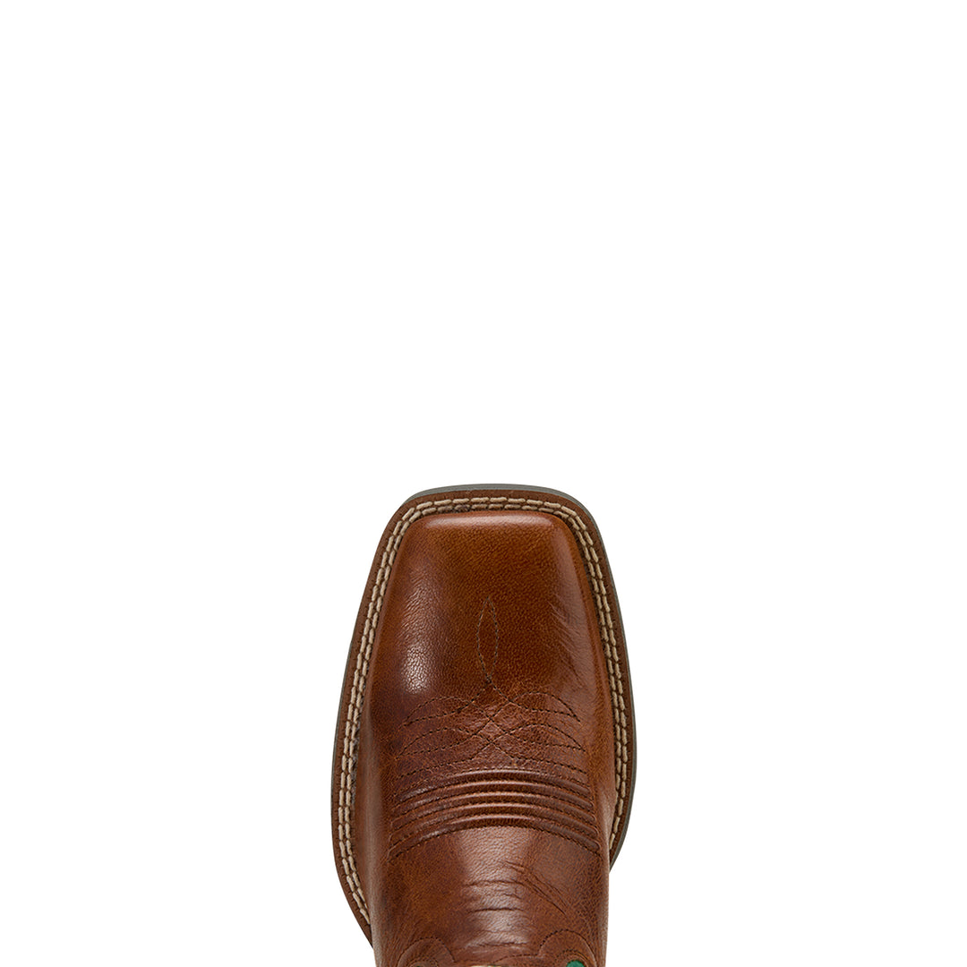 Bottes Western femme Round Up StretchFit Wide Square Toe Arizona Brownaged Jade