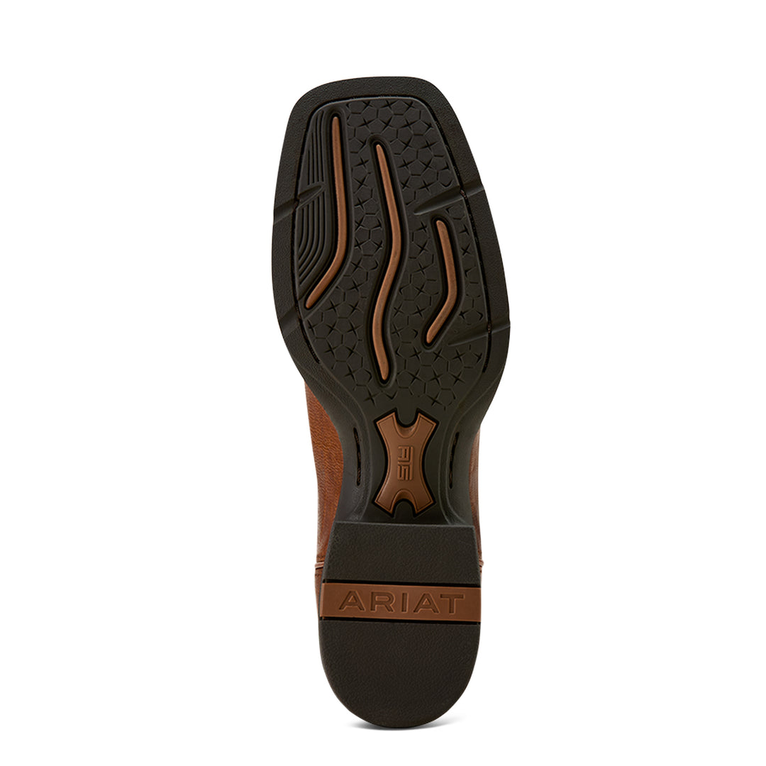 Bottes Western femme Round Up StretchFit Wide Square Toe Arizona Brownaged Jade