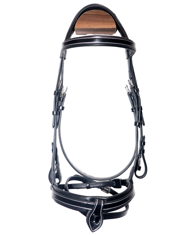 Bridon Canter plat doublé DONATELLO Flags & Cup noir