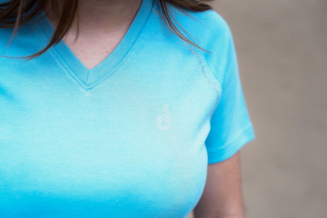 Tee-shirt SARAH Bleu Glacier - Le Sabotier