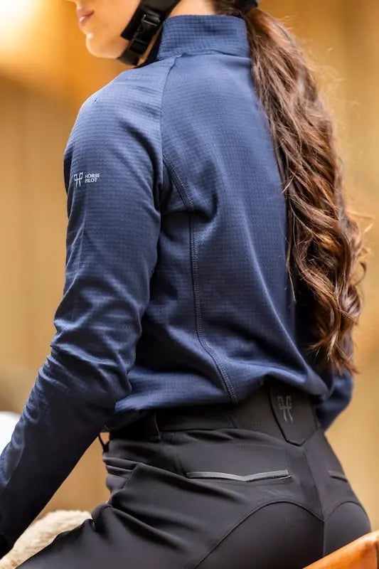 Sweat femme Winter Shirt Horse Pilot Navy