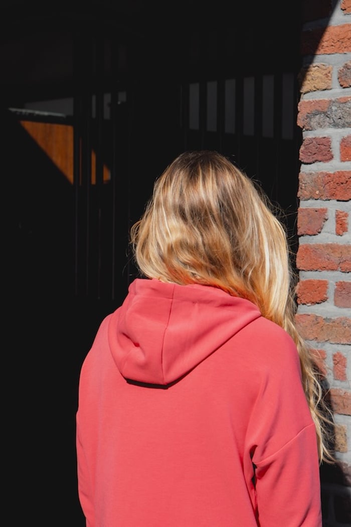 Sweat à capuche femme Team Hoodie Rose Coral