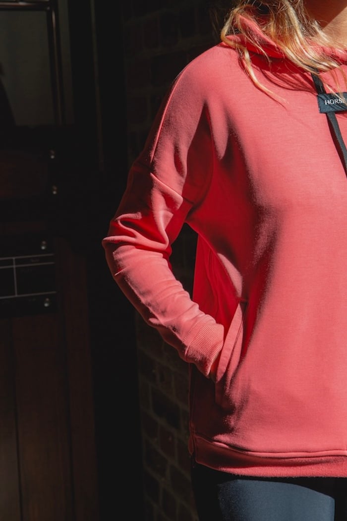 Sweat à capuche femme Team Hoodie Rose Coral