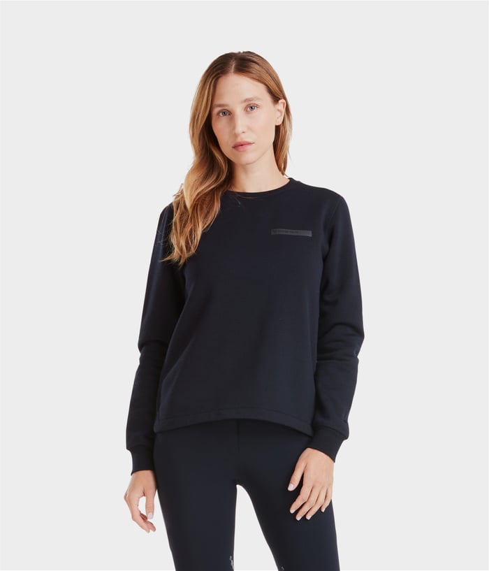 Sweat-shirt femme Merinos Horse Pilot Dark Night