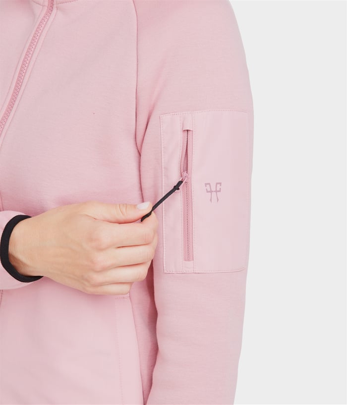 Veste polaire femme Pampa Horse Pilot Baby Pink