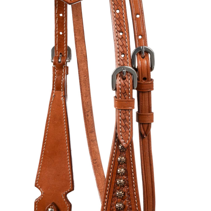 Bride western avec pierres bleu - Amahorse