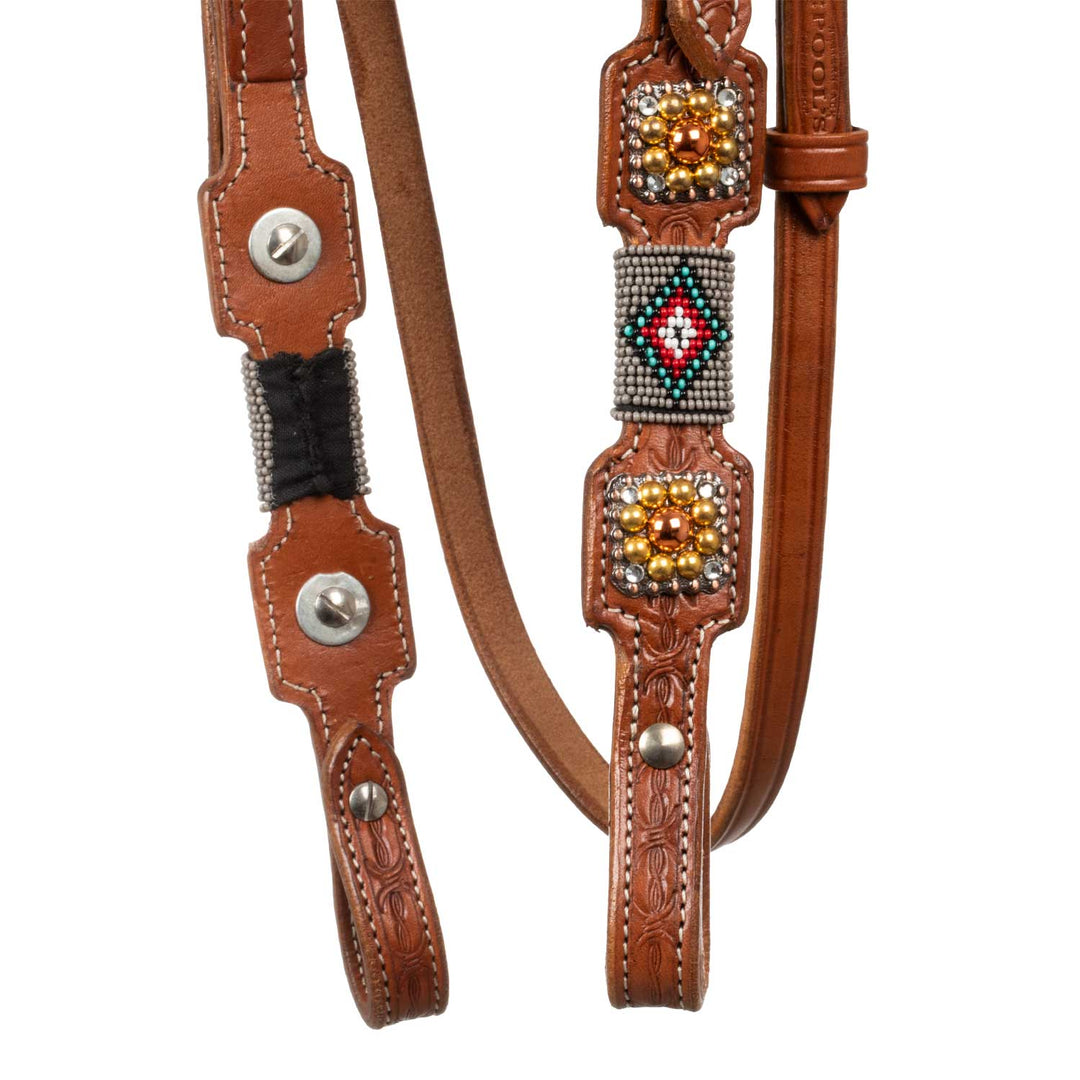 Bride western avec Navajo perlé décorative - Amahorse