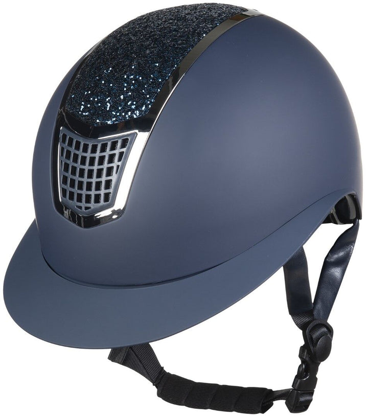 Casque Glamour Shield HKM Marine Argenté