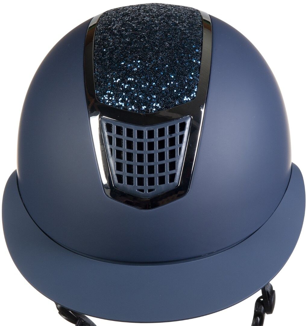 Casque Glamour Shield HKM Marine Argenté