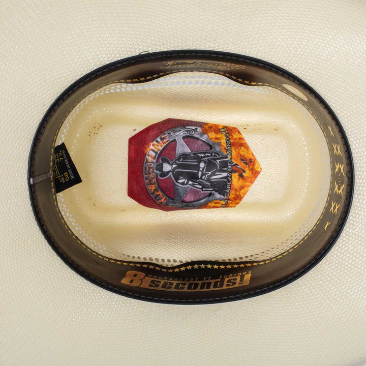 Chapeau western paille rigide Bangora