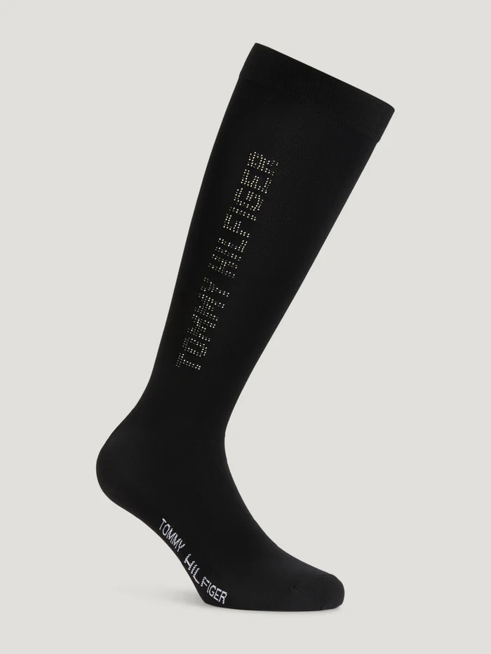 Chaussette d'équitation Fontana Rhinestone Black - Tommy Hilfiger