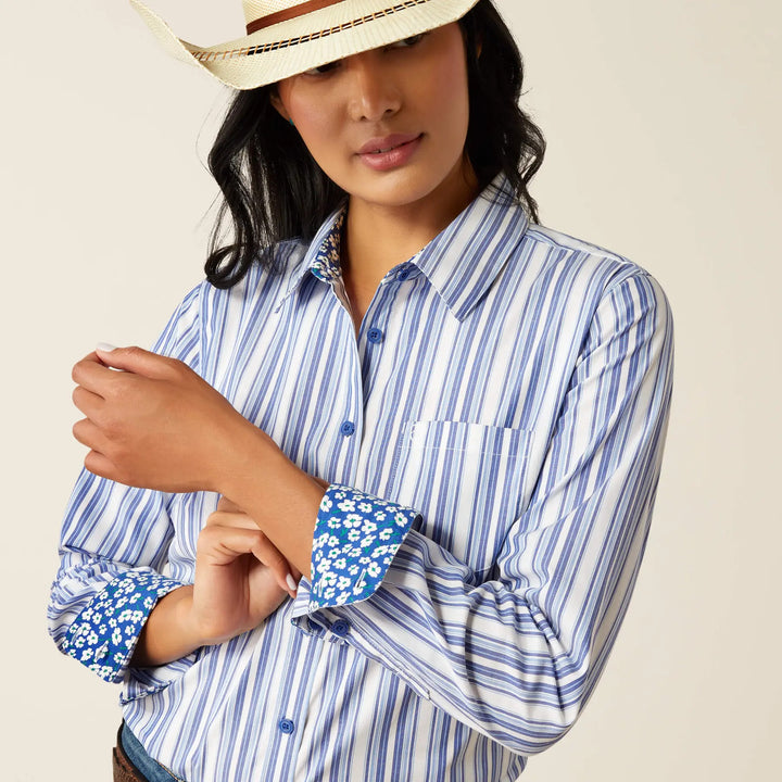 Chemise western kirby colbalt stripe - Ariat