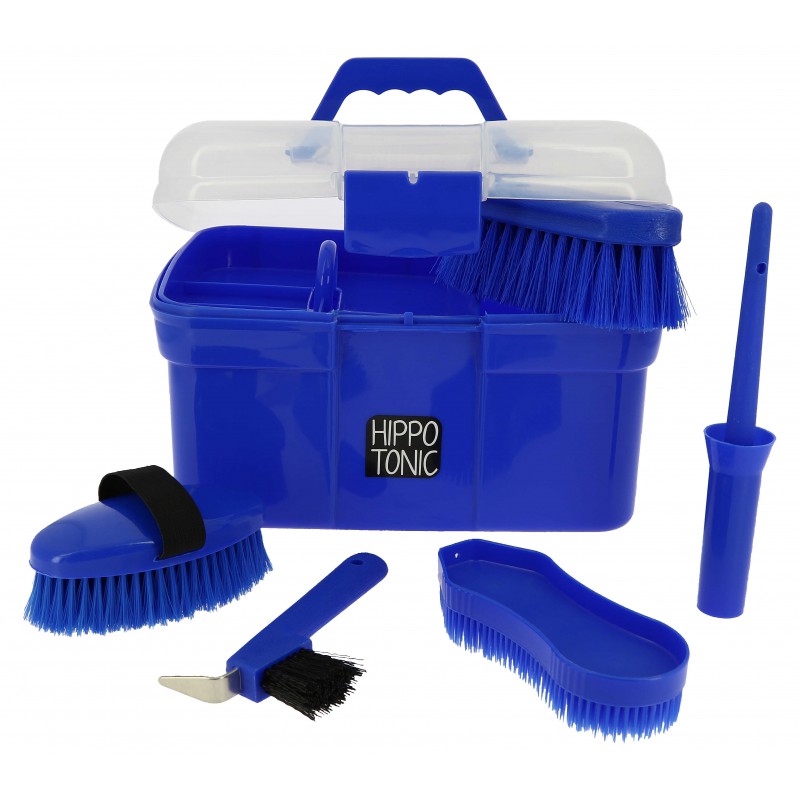 Coffre de pansage complet Bleu roi - Hippotonic