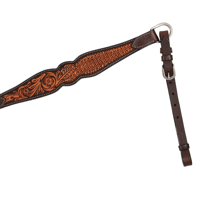 Collier de chasse selle western Flowers Bi-colors