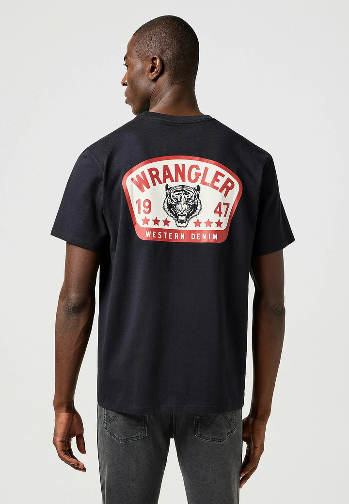 T-shirt graphic Noir - Wrangler