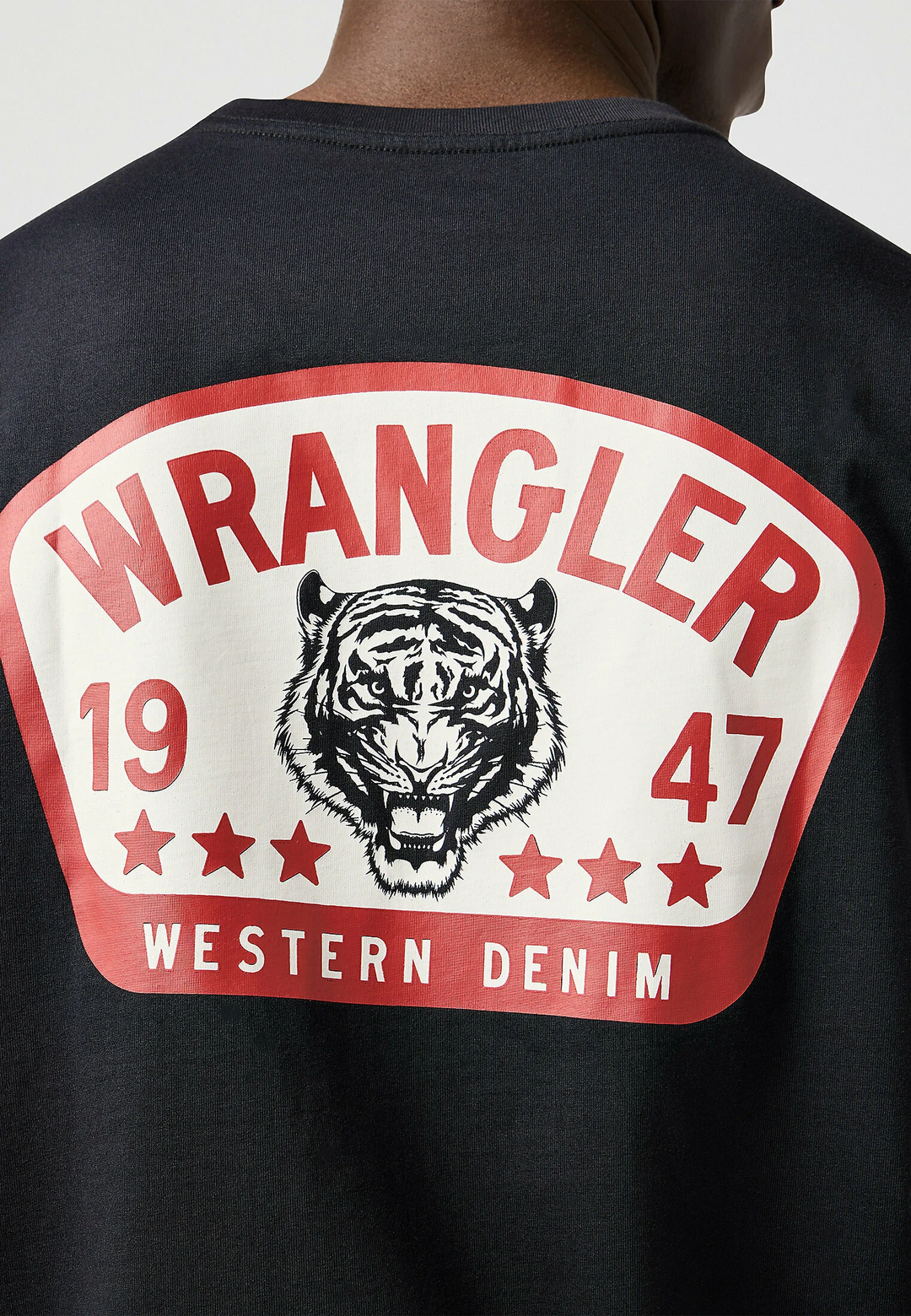 T-shirt graphic Noir - Wrangler