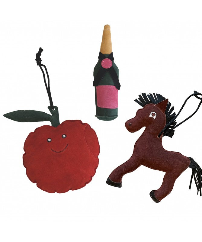 Jouet pour chevaux en cuir Cornet de glace - Canter