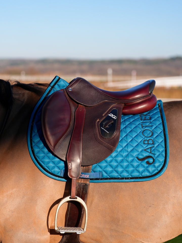 Tapis de selle IGOR Vert Canard - Le Sabotier