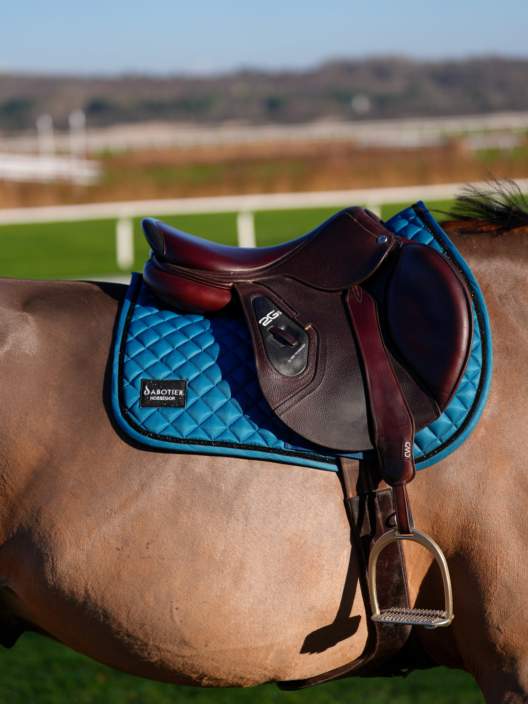 Tapis de selle IGOR Vert Canard - Le Sabotier
