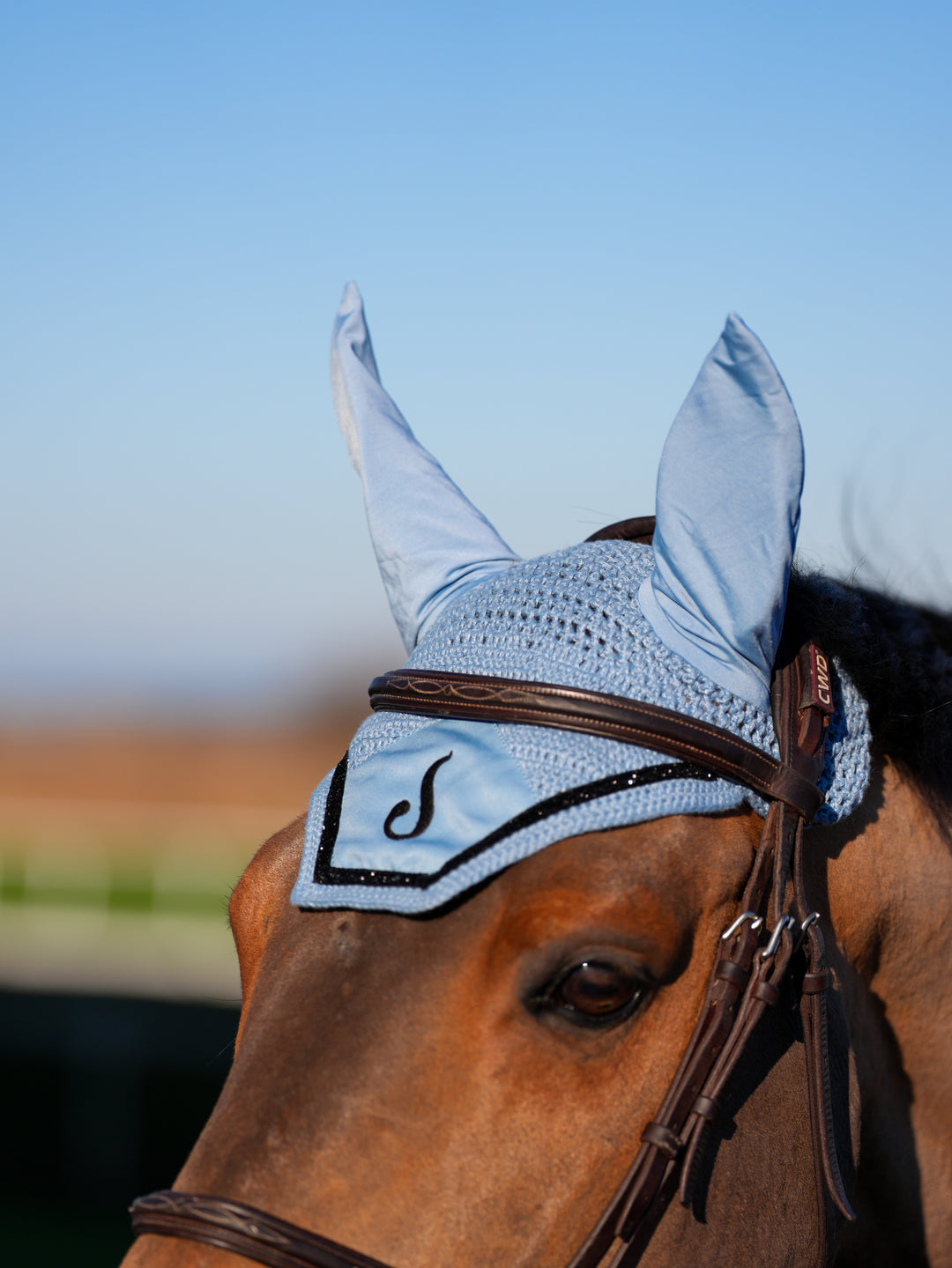 Bonnet pout cheval Bleu Glacier - Le Sabotier