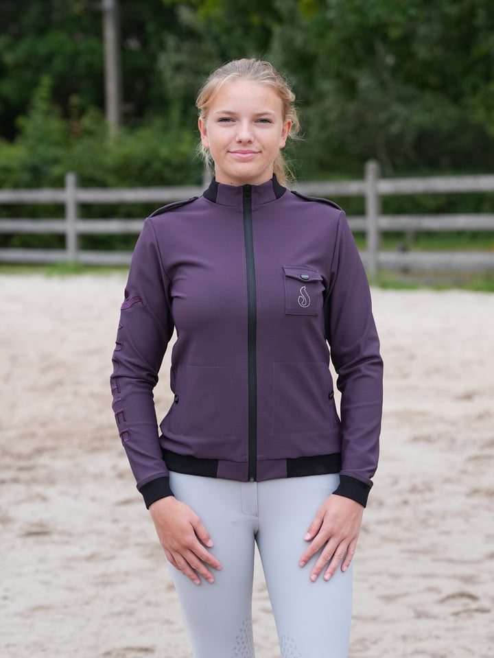 Sweat technique Femme YSEE Le Sabotier Prune