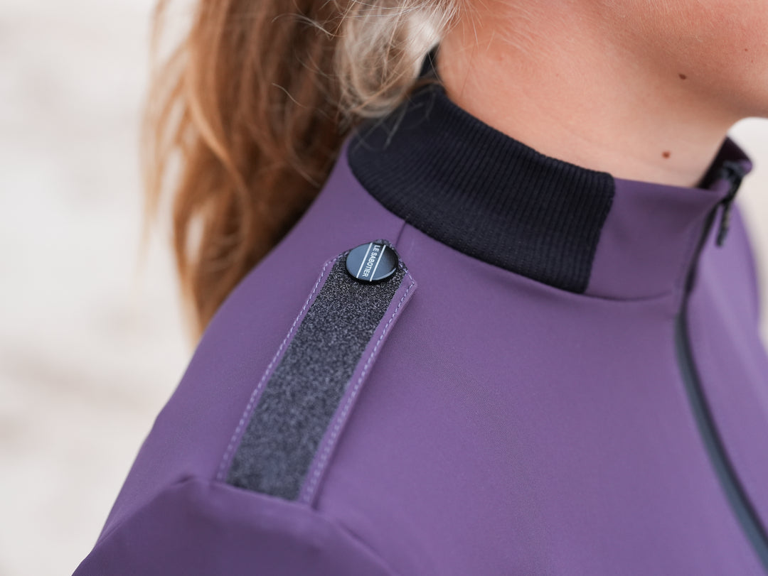 Sweat technique Femme YSEE Le Sabotier Prune