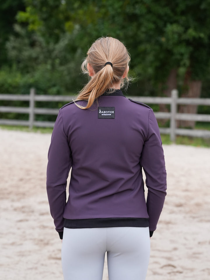 Sweat technique Femme YSEE Le Sabotier Prune