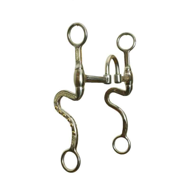 Mors western snaffle pour cheval à joues courtes en acier inoxydable Mors western snaffle pour cheval à joues courtes en acier inoxydable