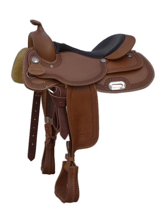 Selle Western Cuir Premium Trail Horse Tack - Tailles 10 à 18 Selle Western Cuir Premium Trail Horse Tack - Tailles 10 à 18