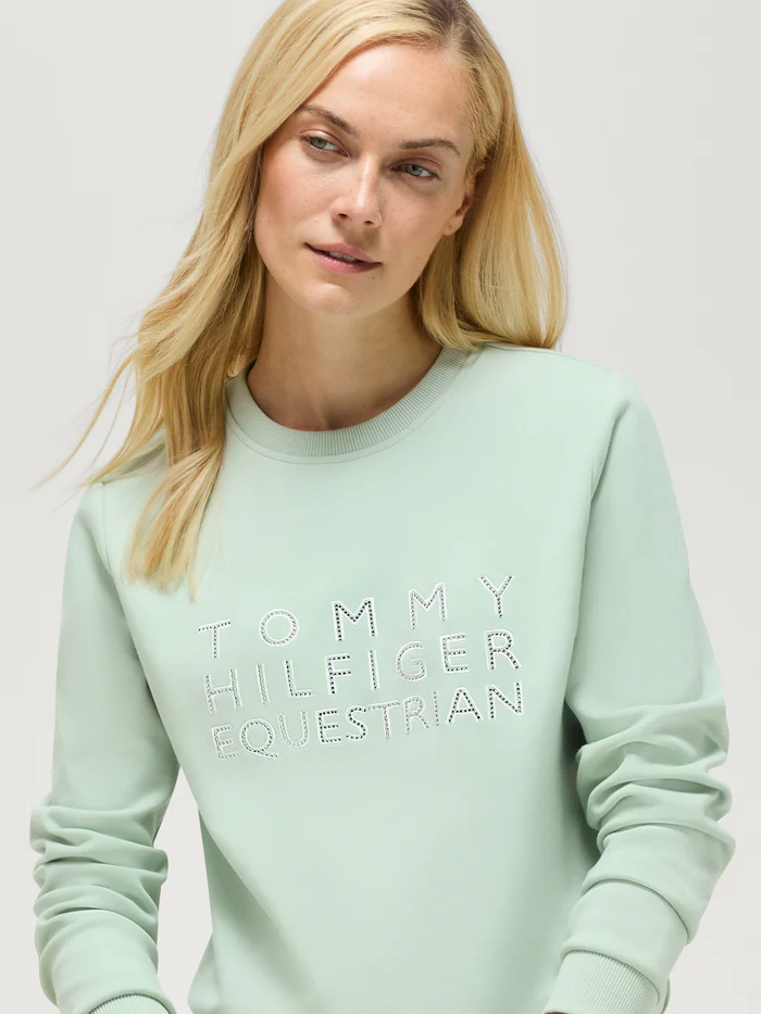 Sweat à strass Belair Belair Mint - Tommy Hilfiger