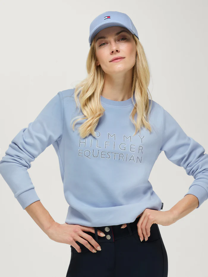 Sweat à strass Belair Sweet Blue - Tommy Hilfiger