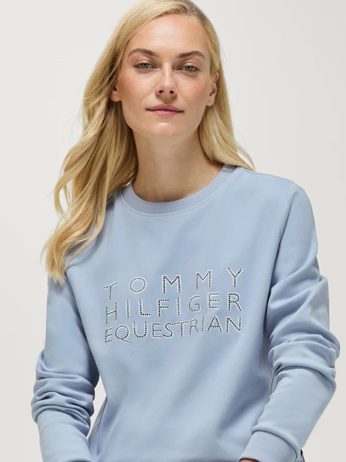 Sweat à strass Belair Sweet Blue - Tommy Hilfiger