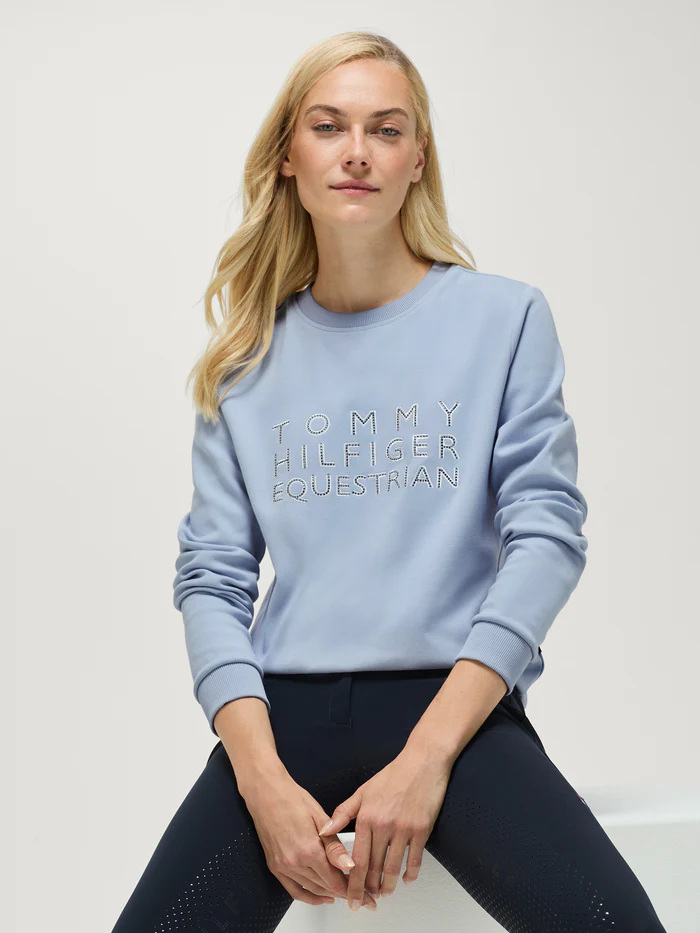 Sweat à strass Belair Sweet Blue - Tommy Hilfiger