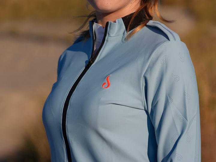 Sweat technique LUCETTE Bleu Glacier - Le Sabotier
