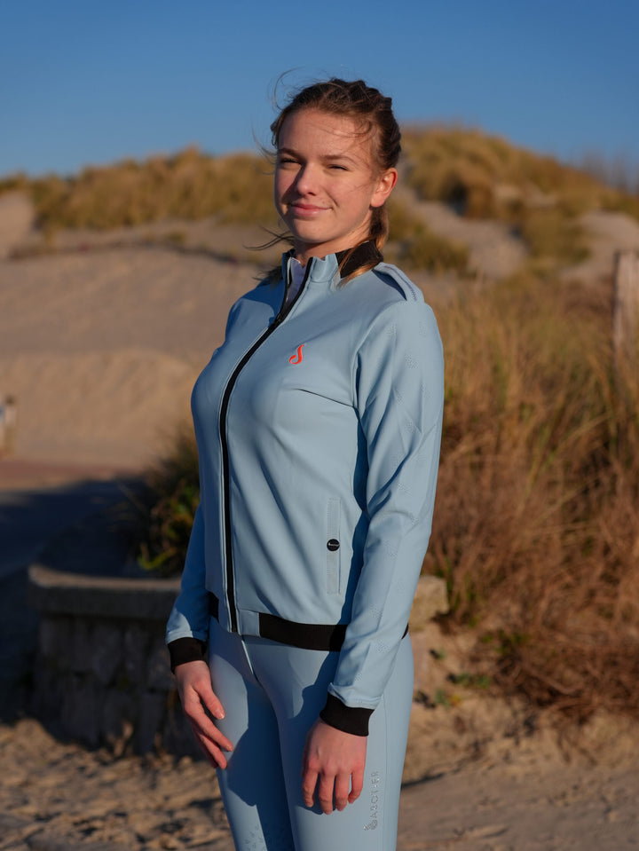 Sweat technique LUCETTE Bleu Glacier - Le Sabotier