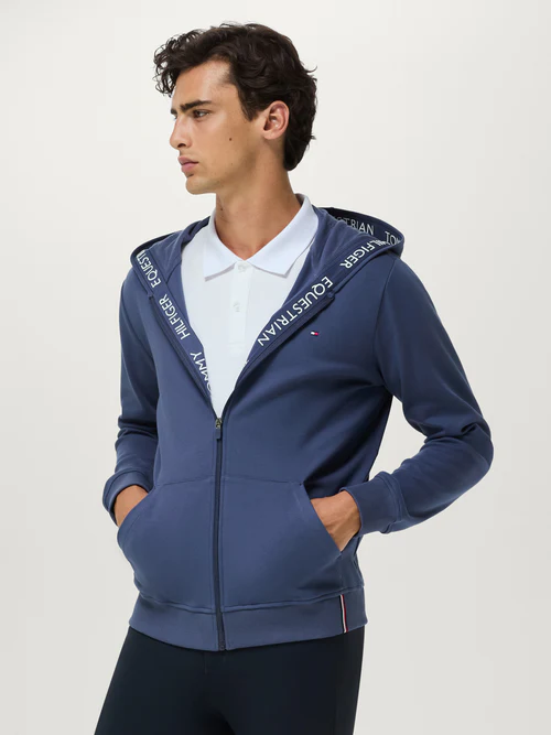 Hoodie Zippé Ventura Faded Indigo - Tommy Hilfiger
