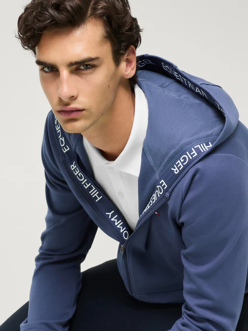 Hoodie Zippé Ventura Faded Indigo - Tommy Hilfiger