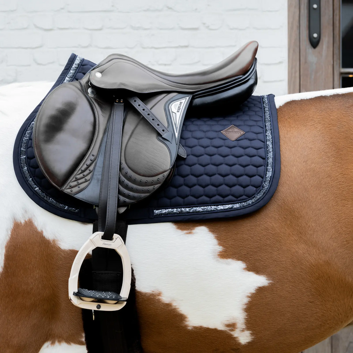 Tapis de selle Glitter band Jumping Marine - Kentucky