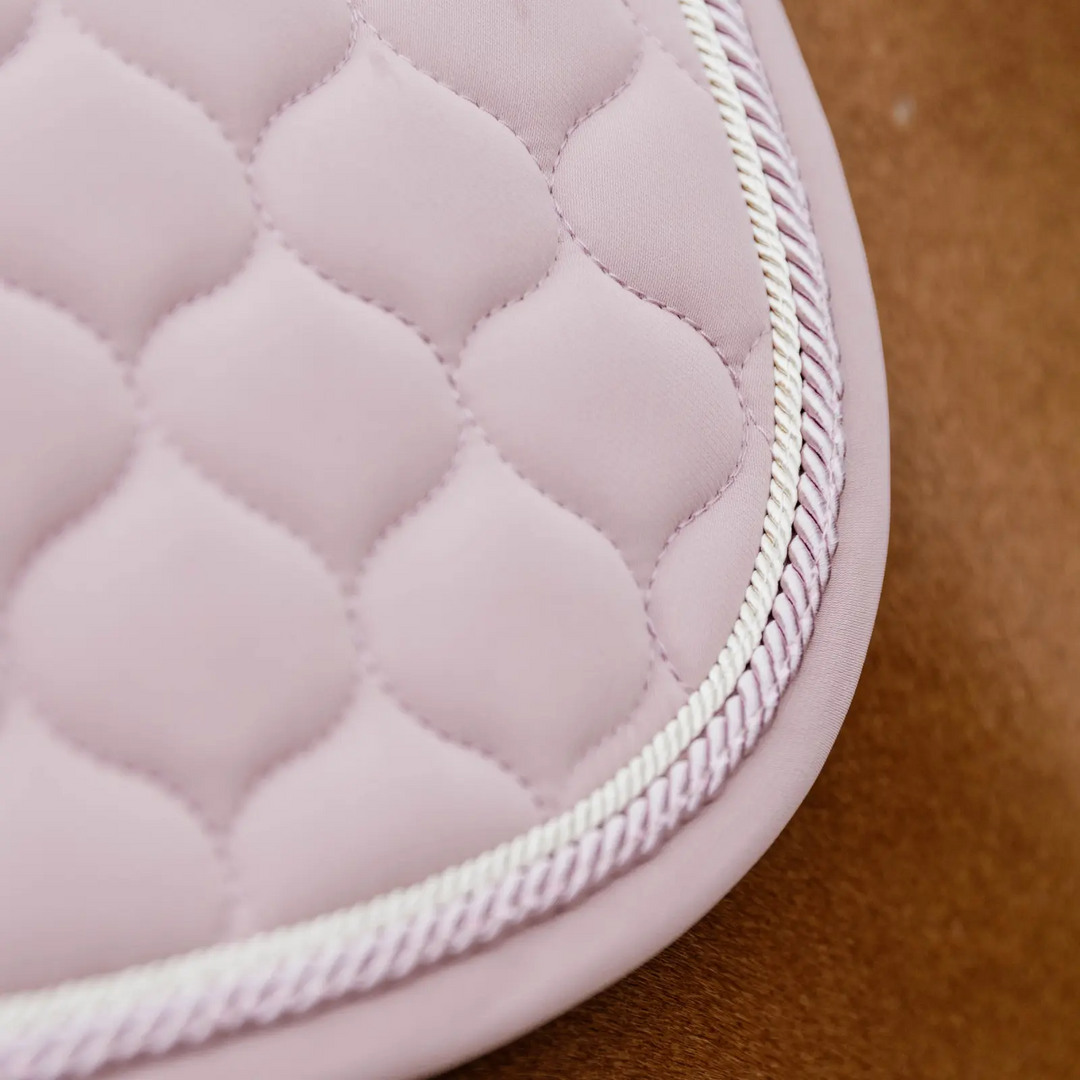 Tapis de Selle Onion Quilt Logo Caoutchouc Jumping Vieux Rose - Kentucky