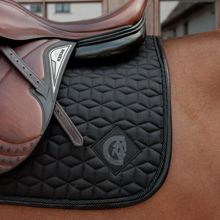 Tapis de selle pailleté jumping Noir - Kentucky