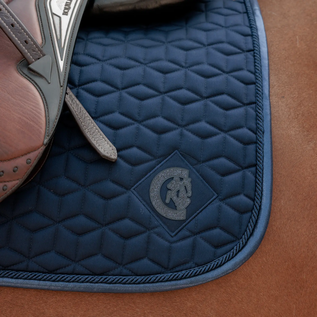 Tapis de selle Pailleté Jumping Marine - Kentucky