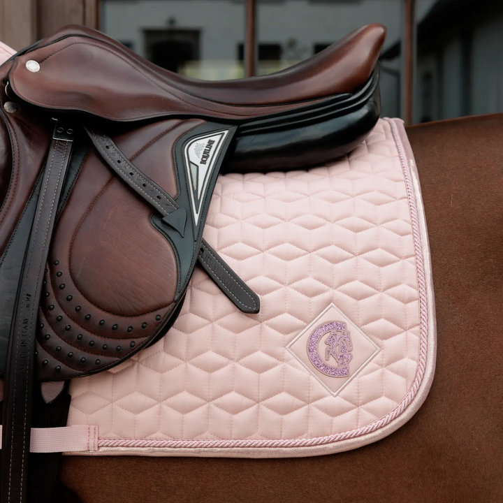 Tapis de selle Pailleté Jumping Rose - Kentucky