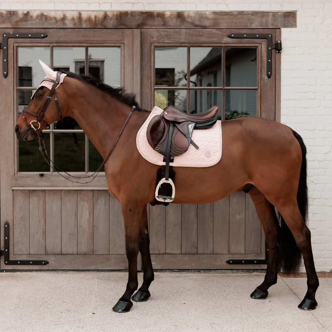 Tapis de selle Pailleté Jumping Rose - Kentucky