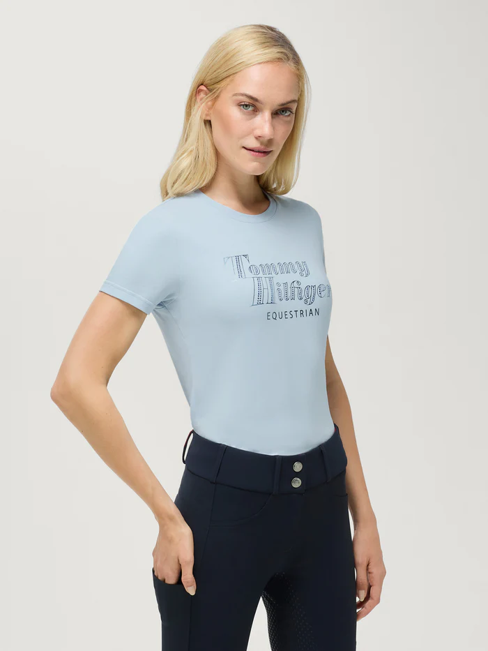 Tee-shirt à strass Malibu Sweet Blue - Tommy Hilfiger