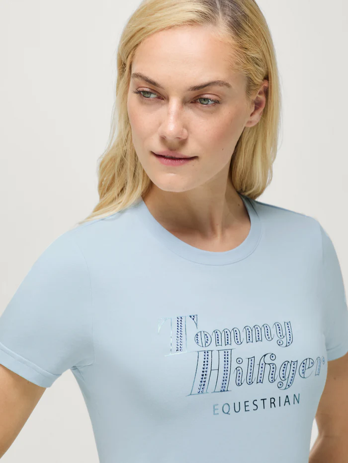 Tee-shirt à strass Malibu Sweet Blue - Tommy Hilfiger