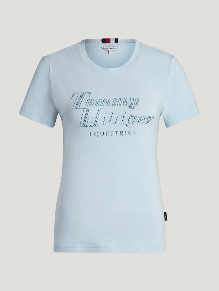 Tee-shirt à strass Malibu Sweet Blue - Tommy Hilfiger