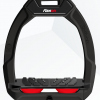etriers Safe-On de Flex-On cadre couleur noir et amortisseurs en élastomère de couleur rouge