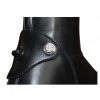 bottes d'équitation en cuir modèle Valentia de Privilège Equitation couleur noir vue détaillée sur la fermeture