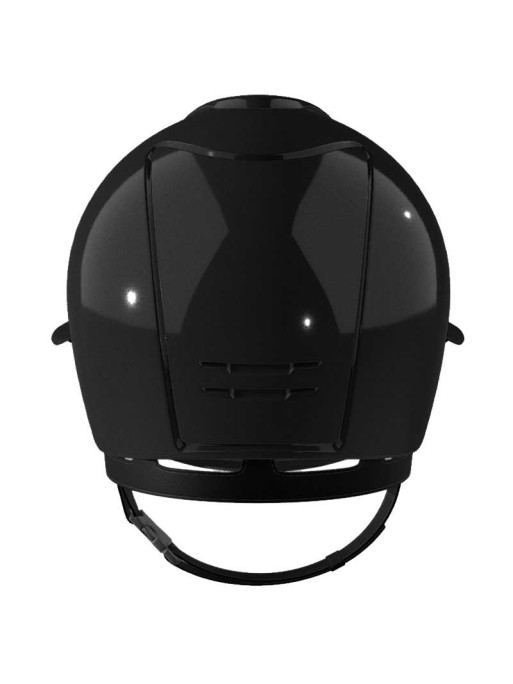 casque d'équitation Kep modèle cromo 2.0 shine noir visière polo