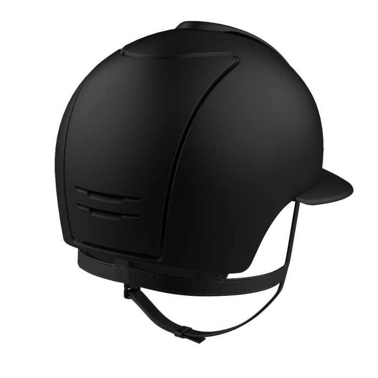 casque kep cromo matt 2.0 noir avec grande visière polo, vue de dos